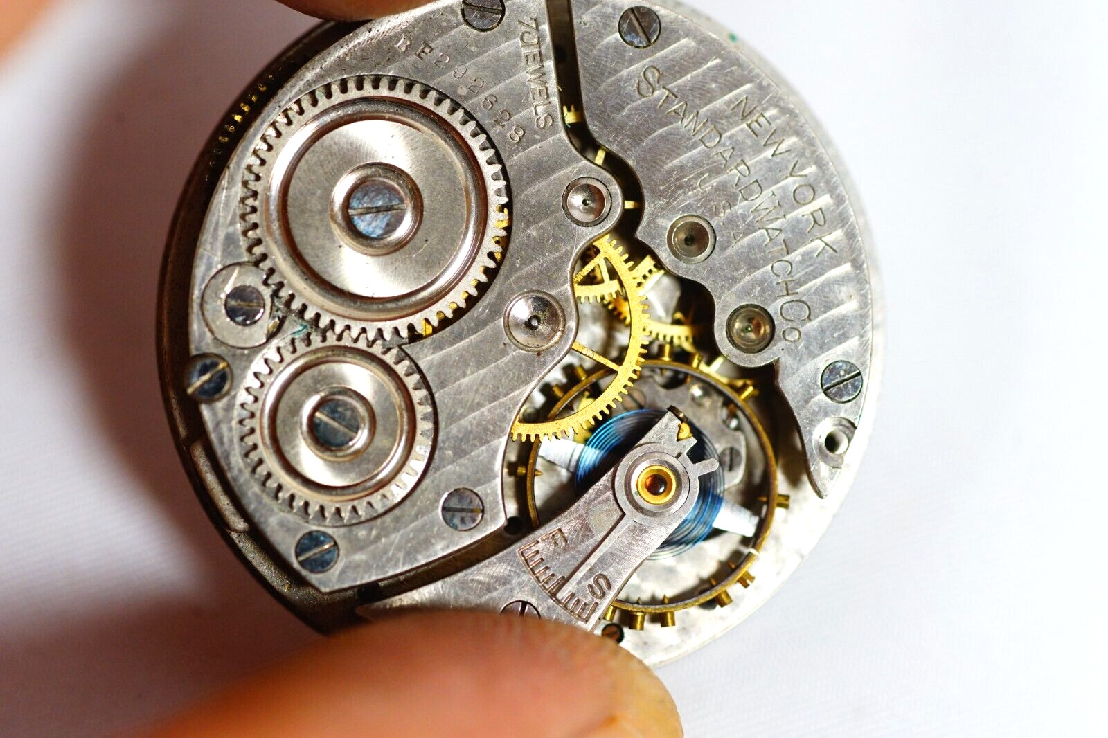 Standard Watch Co Pocket Watch Movement Model BF Grade 171 & Dial