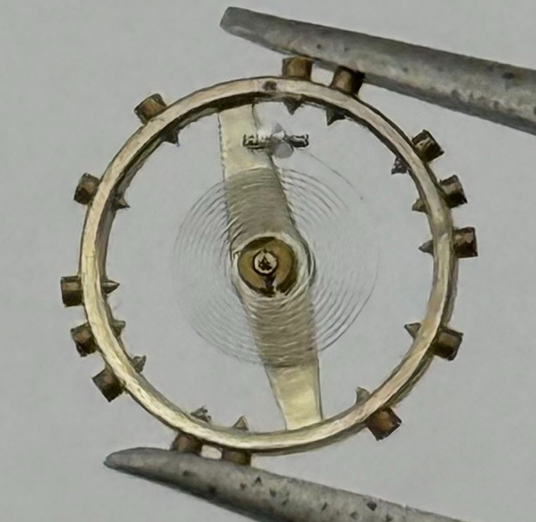 Felsa 4062 Balance Wheel Complete And Spring 6¾’’’ 4741 Watch Movement Parts NOS
