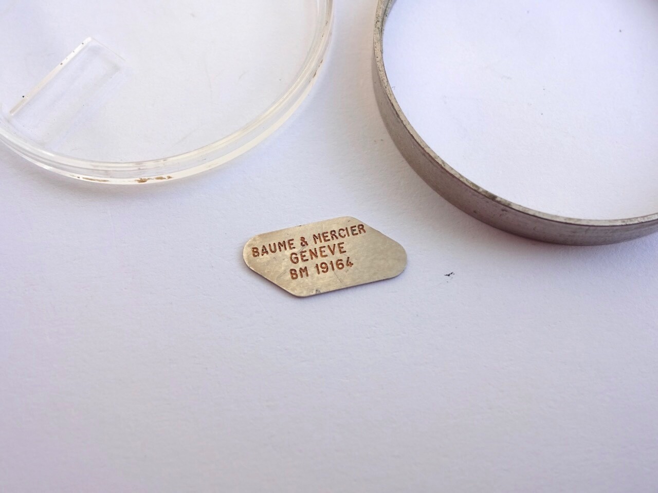 Baume & Mercier BM19164 Ring Crystal Tag ESA9164 F300Hz Tuning Fork (ref 575D)