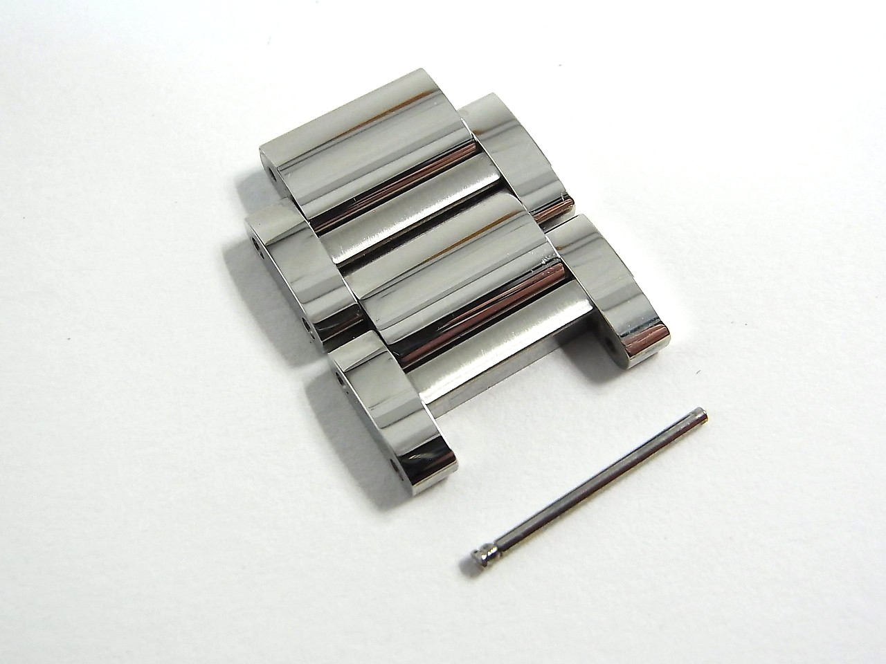 Cartier Tank Must 19mm 4323 WSTA0052 LM Genuine SS Link Watch Band 2pcs set Mint