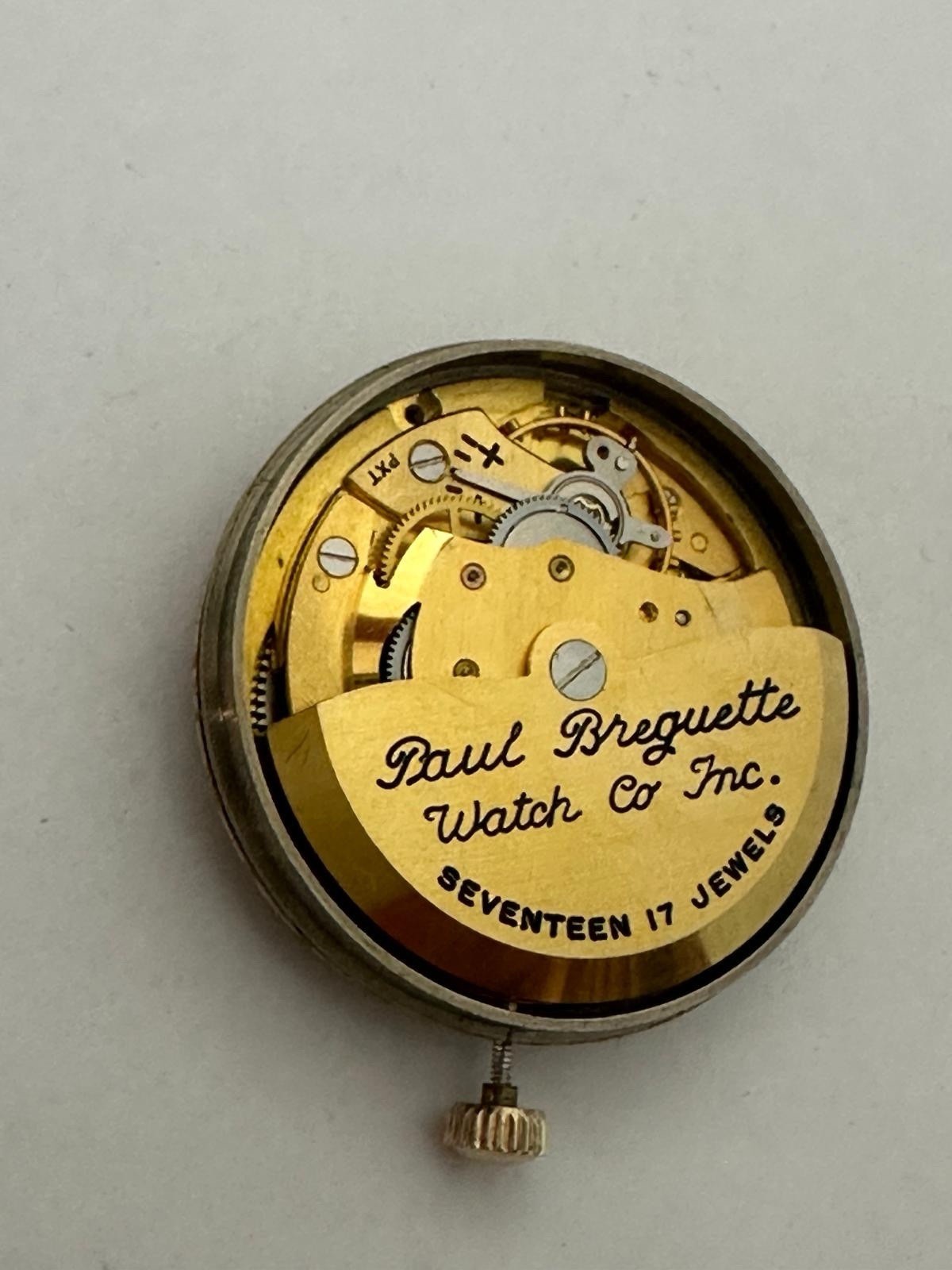 Paul Breguette 17 Jewels Movement With Dial Hands & Crown (Working)