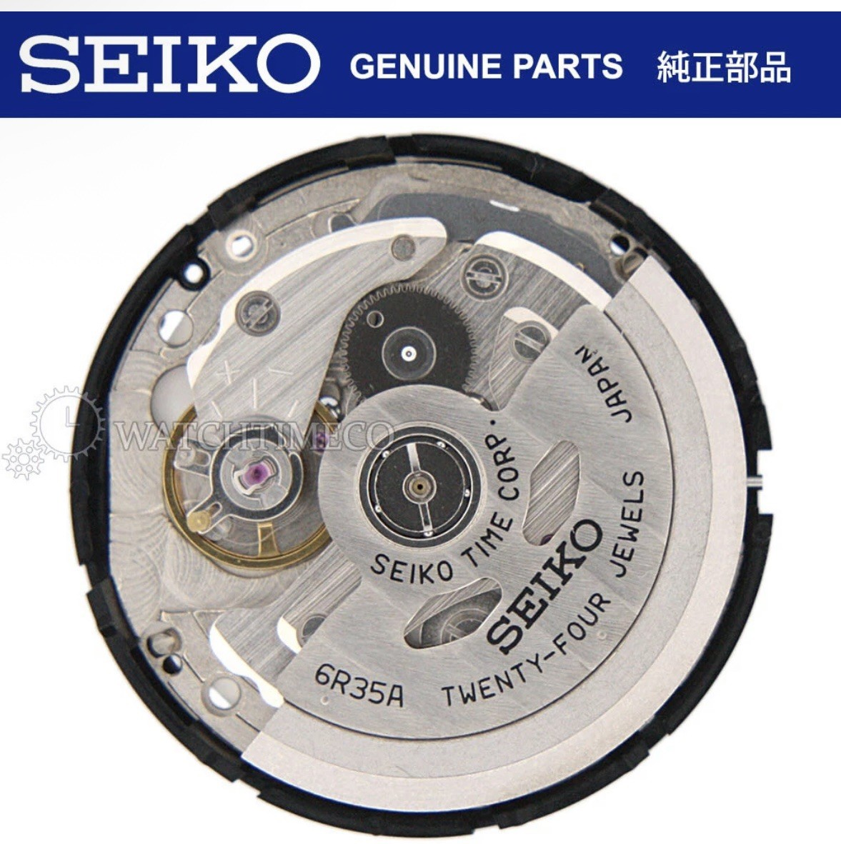 GENUINE SEIKO 6R35 Automatic Watch Movement 3 Hands, Date at 3 – NE15 6R15 NH35