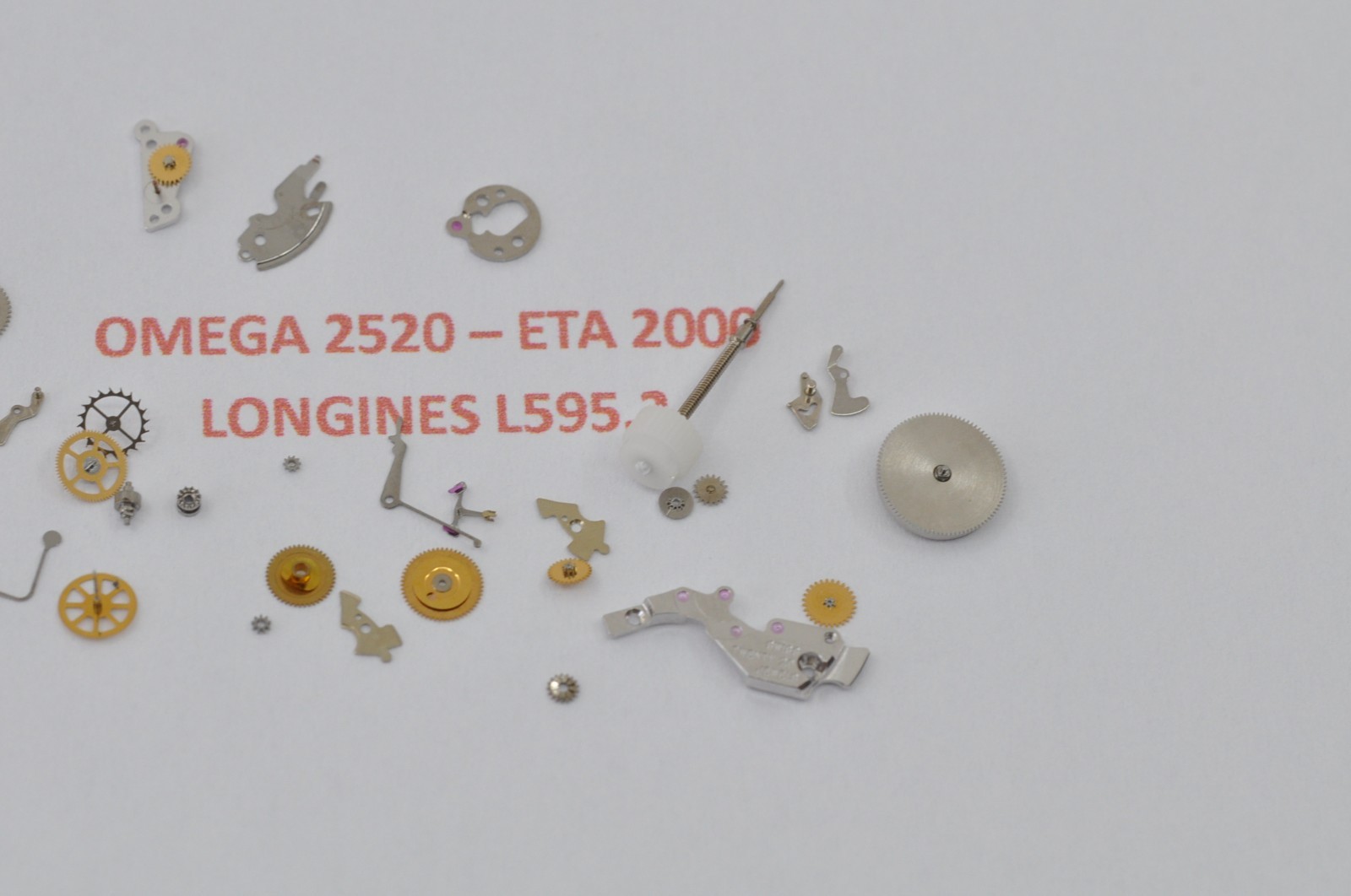 omega 2520 ETA 2000 2000-1 Longines L.595.2 movement part NEW dropdown list