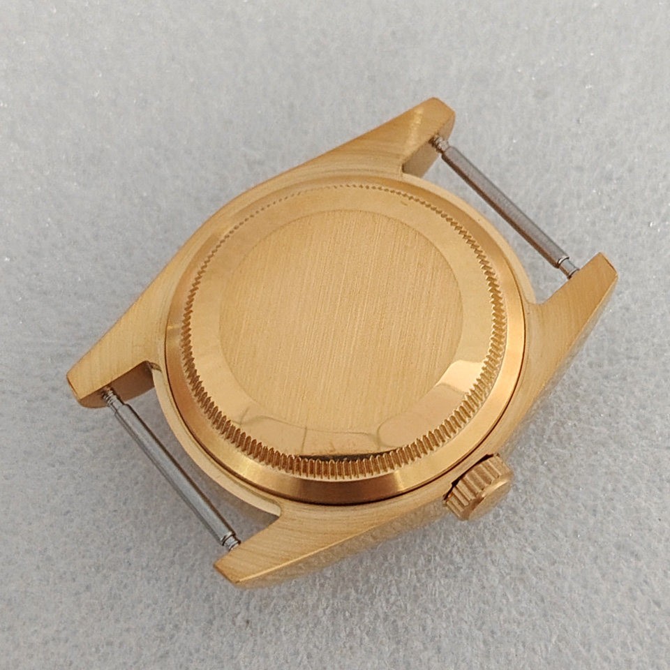 36mm 39mm Gold Stainless Watch Case Sapphire for Nh35 NH36 Movement 28.5mm Dial