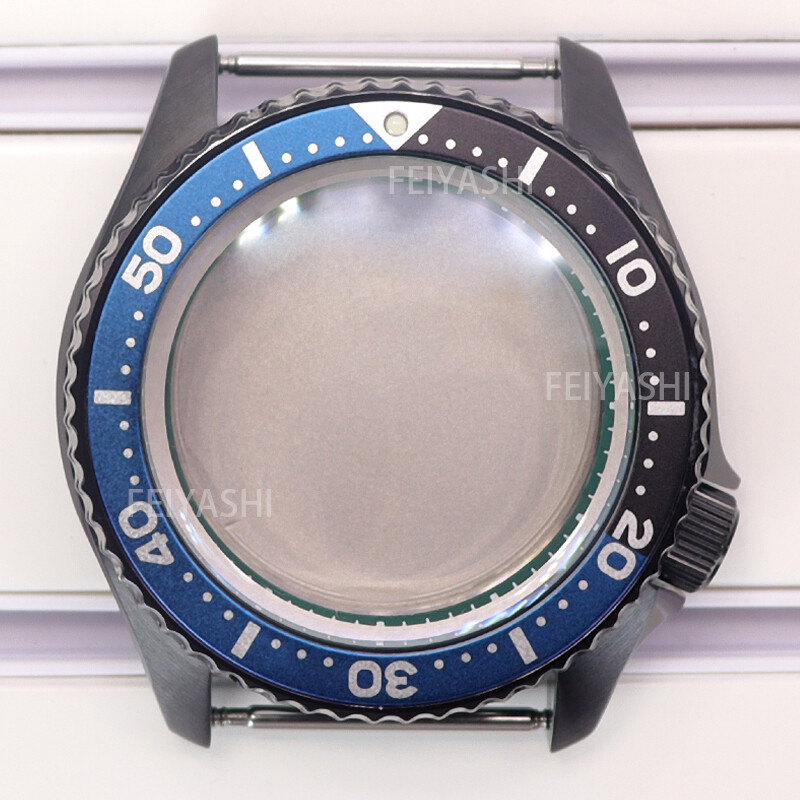 Black Steel Watch Case parts Skx007 mod Chapter Ring For Seiko nh34 NH35 nh36 38