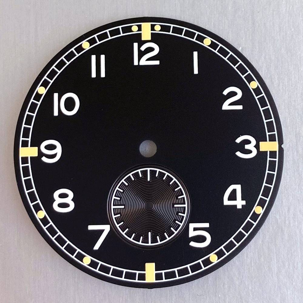 Luminous 33.5MM Blue Black Dial Hand For Sea-gull ST1701 Mechanical Dive Watch