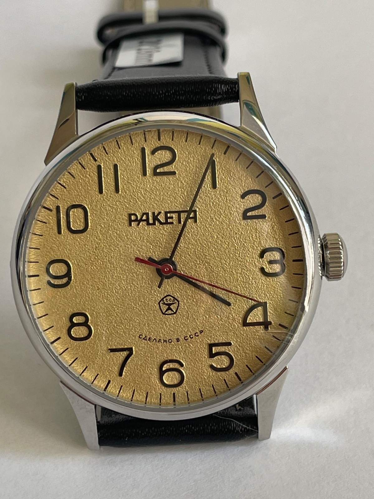 RAKETA 2609 HA mechanism USSR case steel MANS WRISTWATCH NEW marriage