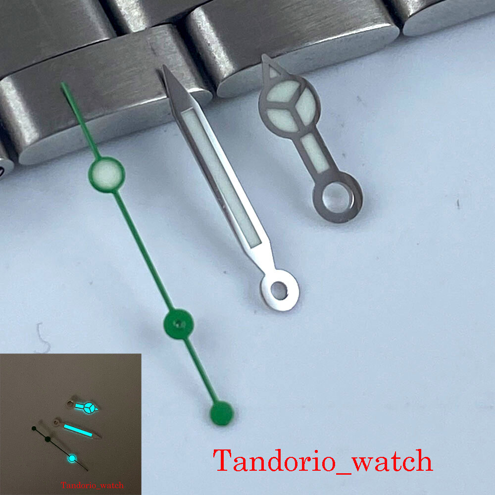 Watch Hands Fit NH35A NH36A 7s26 7s36 Automatic Movement Blue Lume Watch Parts