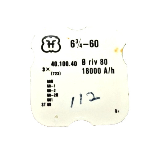 FHF FONT 60 60-1 60-2 Balance Staff watch part #723/260 (3-pack *SEE INTERCHANGE