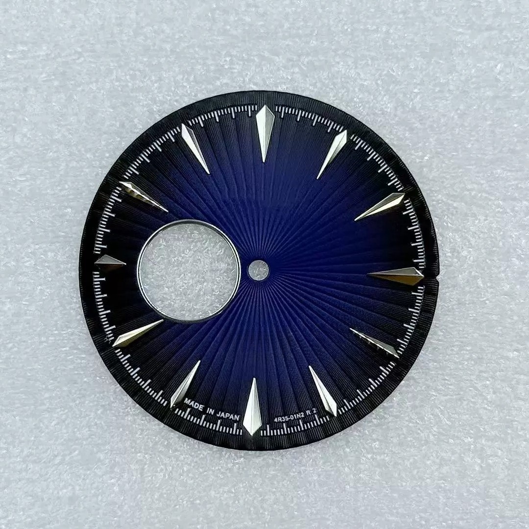 35mm Skeleton Watch Dial Open Heart Radiating Pattern Fit Auto Mod