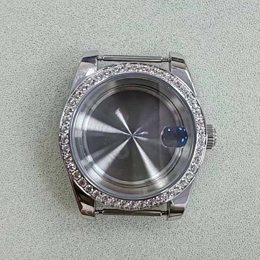 Stainless Steel Case Dense Base Sapphire Glass Watch Case for NH35/NH36 Movement