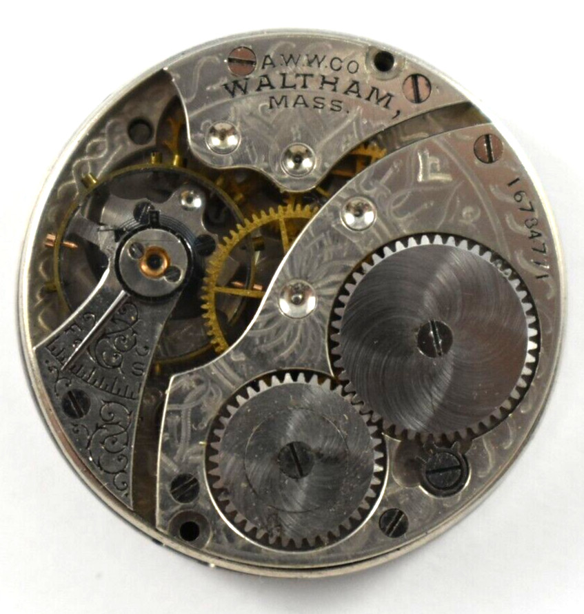 Vintage Waltham Grade 110 0s 7J Pendant Set Pocket Watch Movement lot.wc