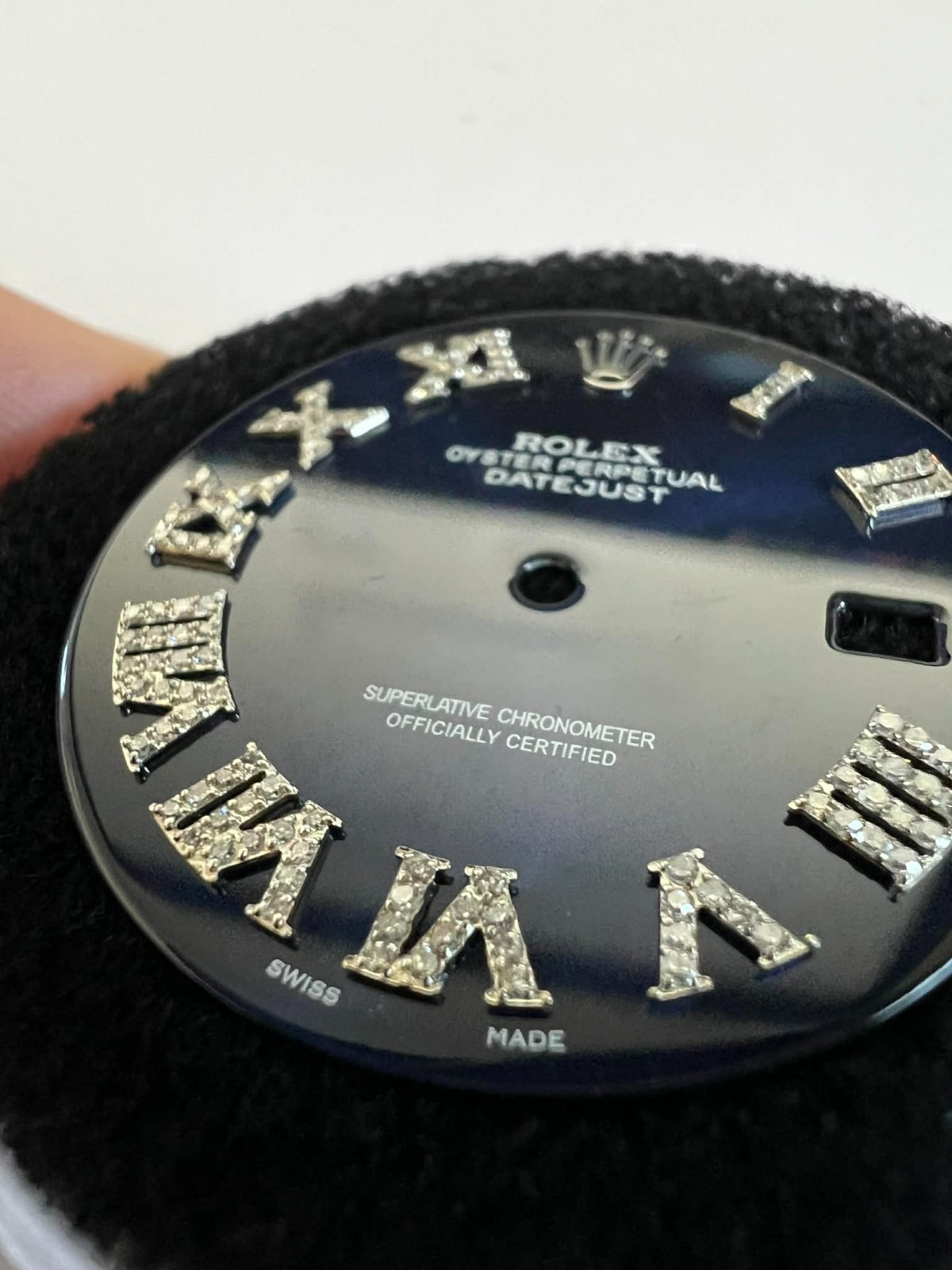 Rolex Datejust 41mm Custom Dark Blue/ Diamond Roman Markers Dial