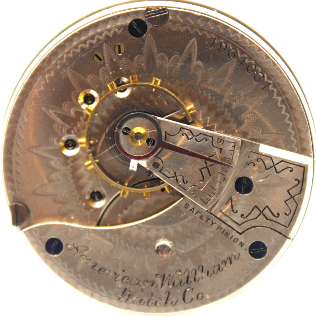 1891 WALTHAM POCKET WATCH MOVEMENT 4964031 GRADE 3 18s 11j (GE3)