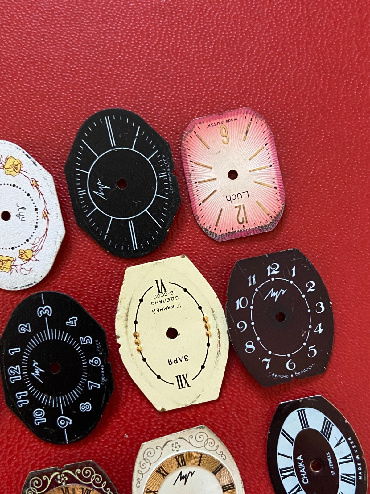 LOT of 15 Watch Faces Mixed Color Watch Vintage Dial Steam Punk