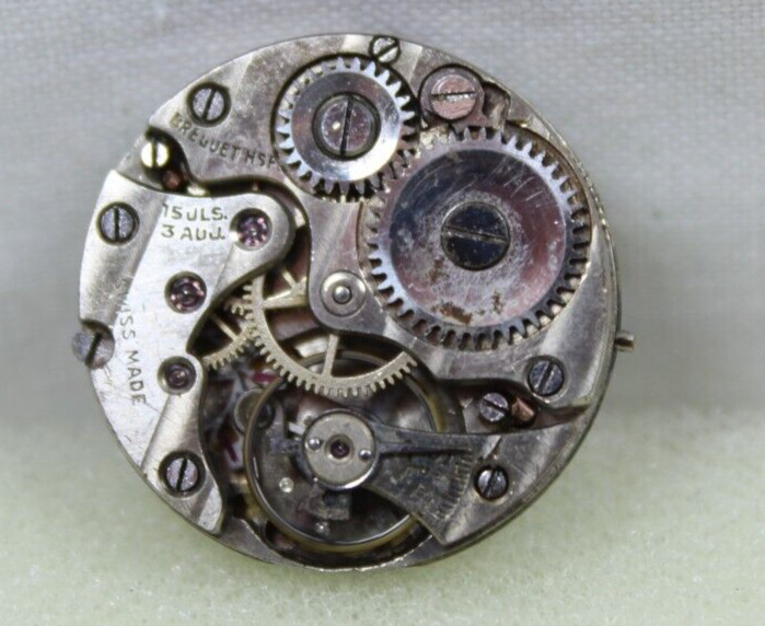 Breguet HSPG 15J Swiss Wristwatch Movement 21.4 mm. Repair/Parts