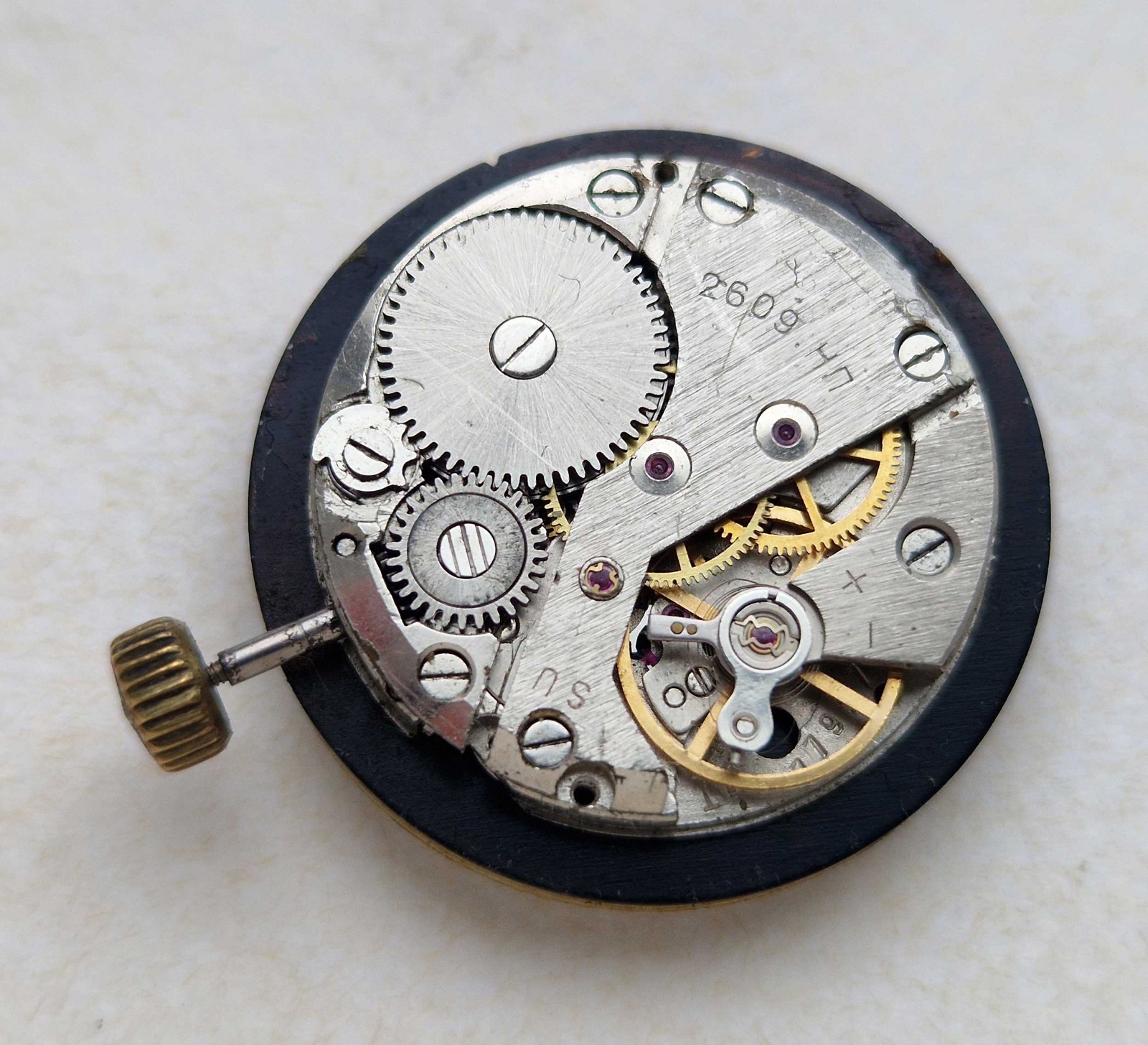RAKETA Wrist Watch Movement. 19 Jewels. Cal 2609.NP PARTS REPAIR