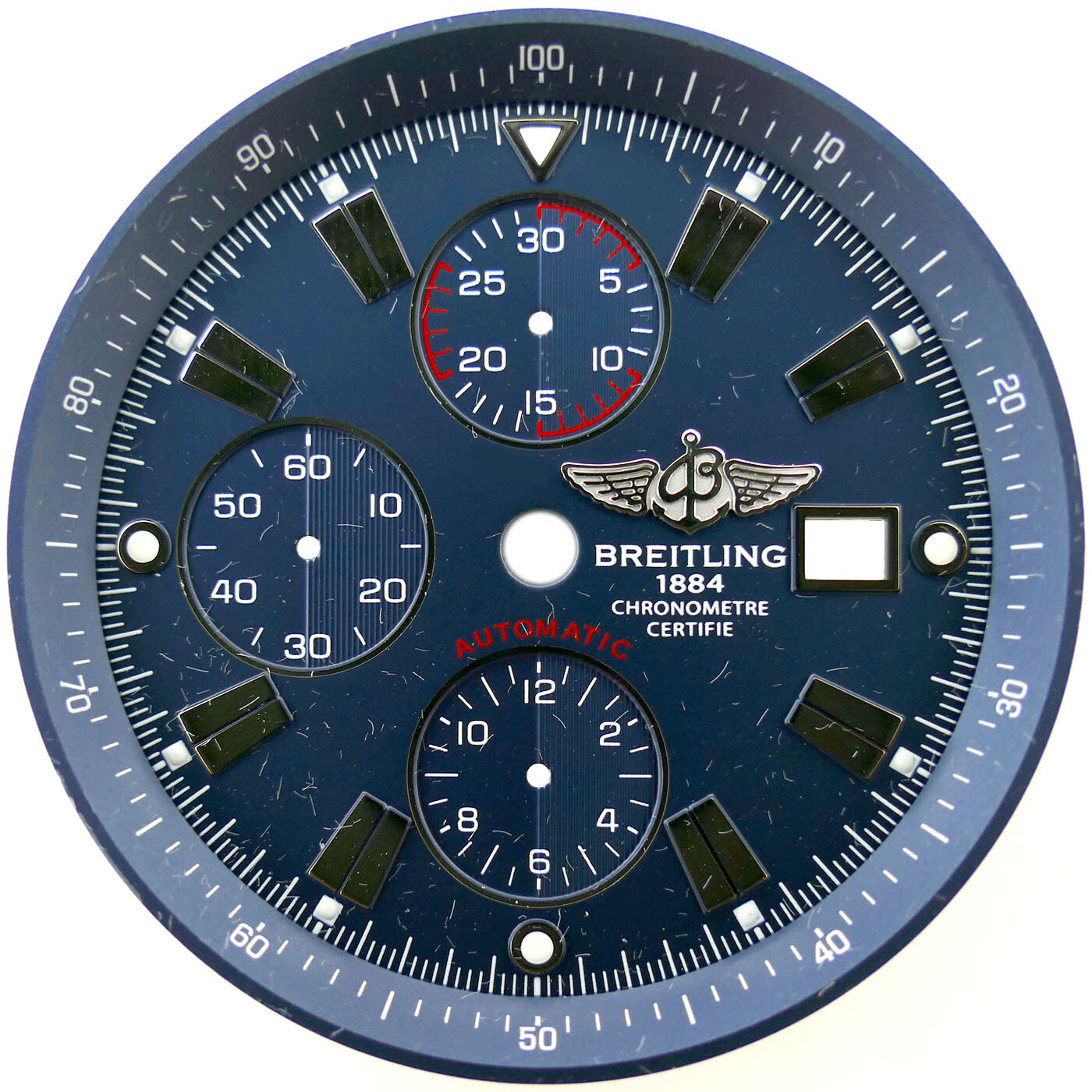 BREITLING SUPER AVENGER A13370 AUTO CHRONO MENS WATCH C757 FR BLUE DIAL- NEW