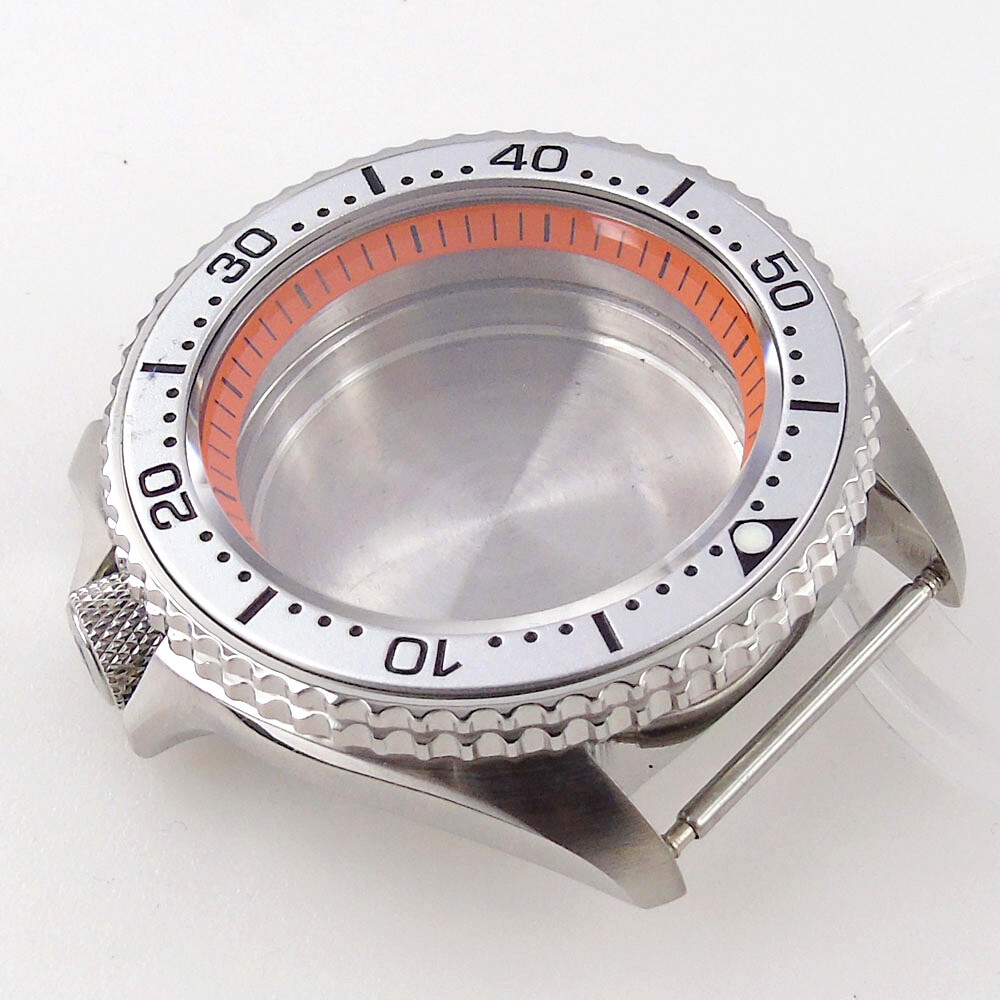42mm Sapphire Glass Crown at 3.8 Fit NH34 NH35A NH36A Watch Case Ceramic Insert