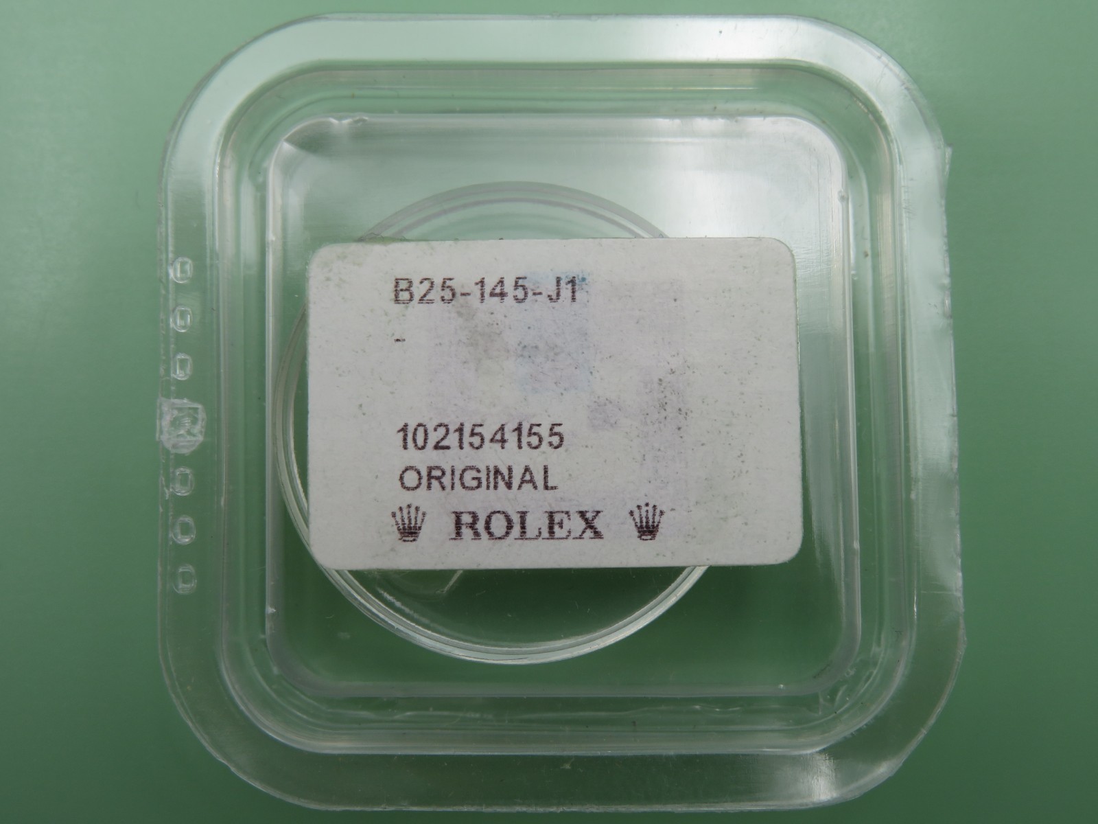 Rolex Date Acrylic Crystal B25-145-J1 Genuine NOS Part – Ref: 15000 15050 15505