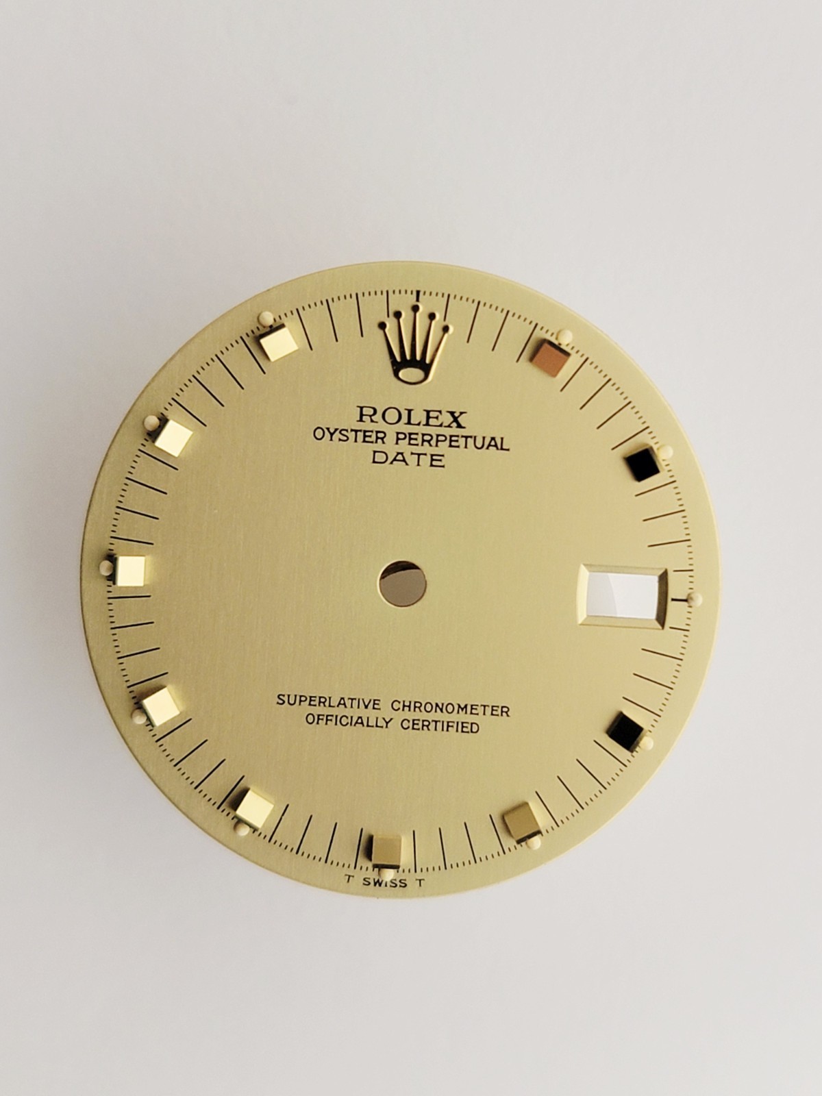 Genuine Factory Rolex Dial champagne Doorstop Date 34mm 15053, 15233, 15058