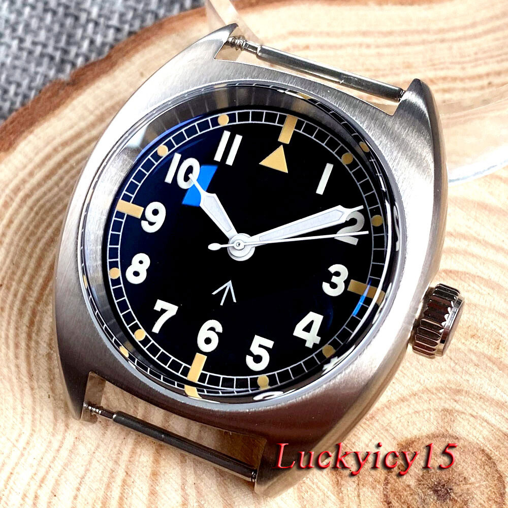 36mm Brushed Double Dome AR Sapphire Crystals 200M Waterproof Diver Watch Case