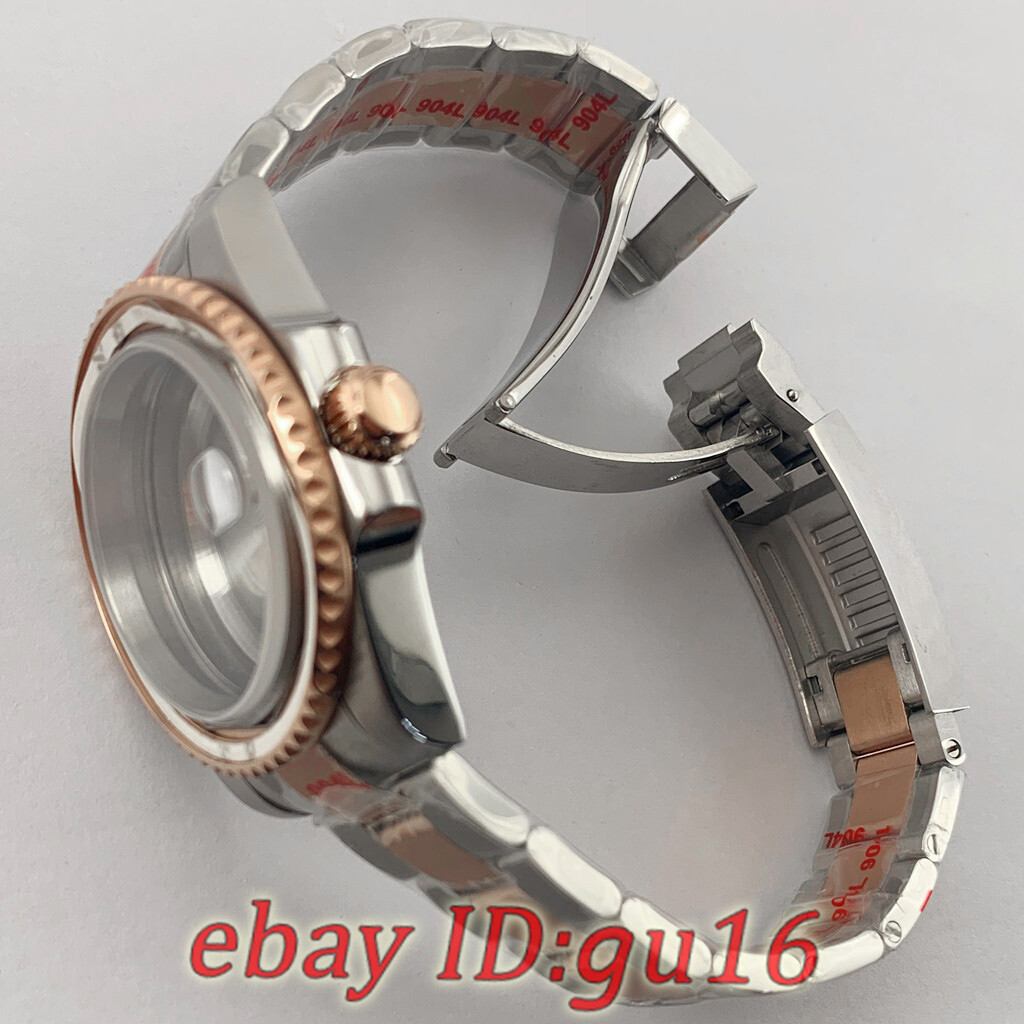 40mm Green Ceramic bezel Watch Case Fit NH34 NH35 NH36 Miyota 8215 ETA 2824/2836