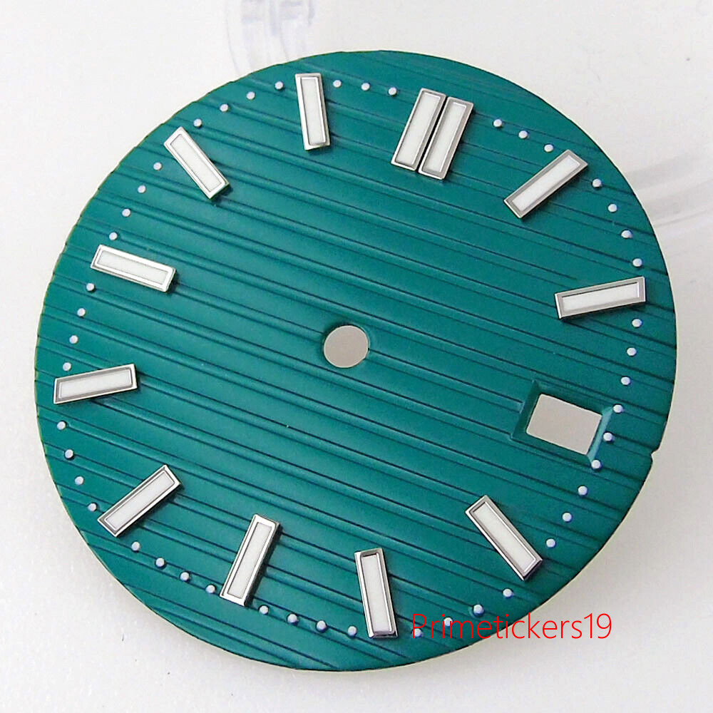 29.6mm Multicolor Watch Dial Hands Set Date Window Fit NH35 NH36 Movement