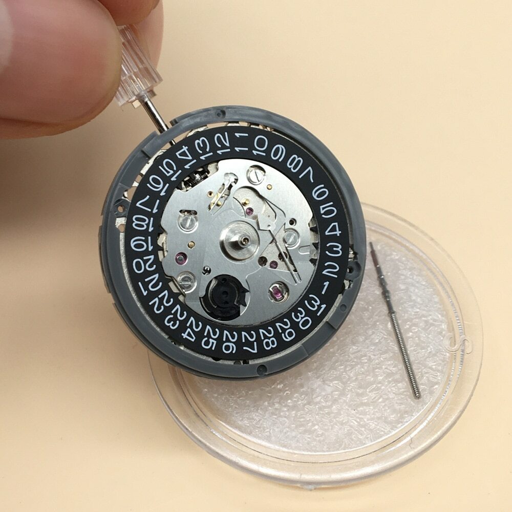 NH35A Mechanical Movement 24 Jewels with Black Date NH35 NH36 4R35 Replacement
