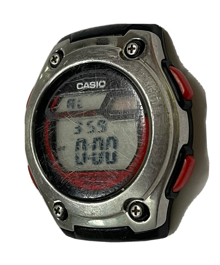 Casio 3091 W-211 Illuminator Watch For Parts Or Restoration. Works