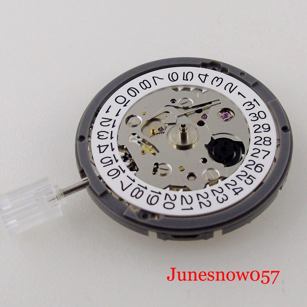 24 Jewels Japan NH35A Automatic Mechanical Men Watch Movement At 4 O’Clock Crown