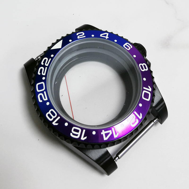 40mm Sapphire Glass PVD Watch Case Fit NH34 NH35 ETA2824 PT5000 Miyota8215 2813