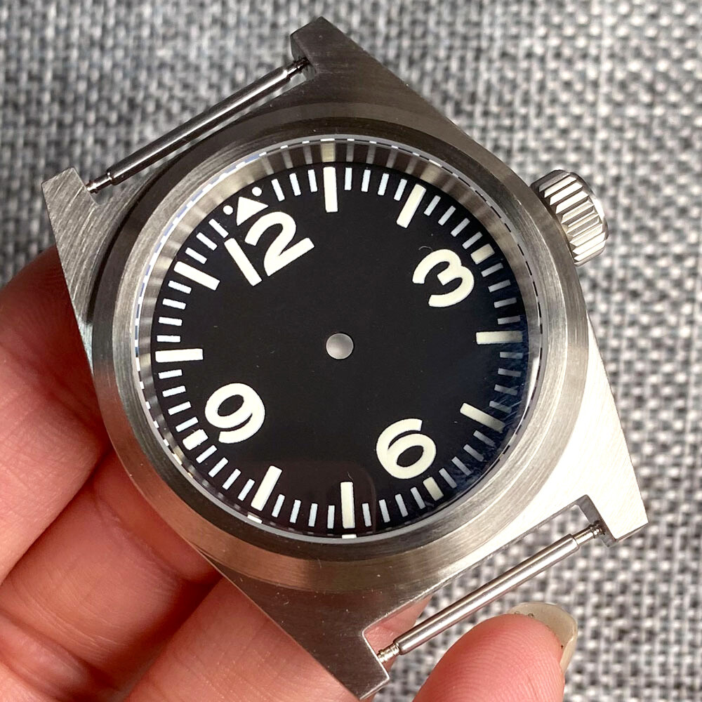 20ATM Diver 38mm Watch Case Domed Sapphire Glass Fit NH34A NH35A ETA 2824 PT5000