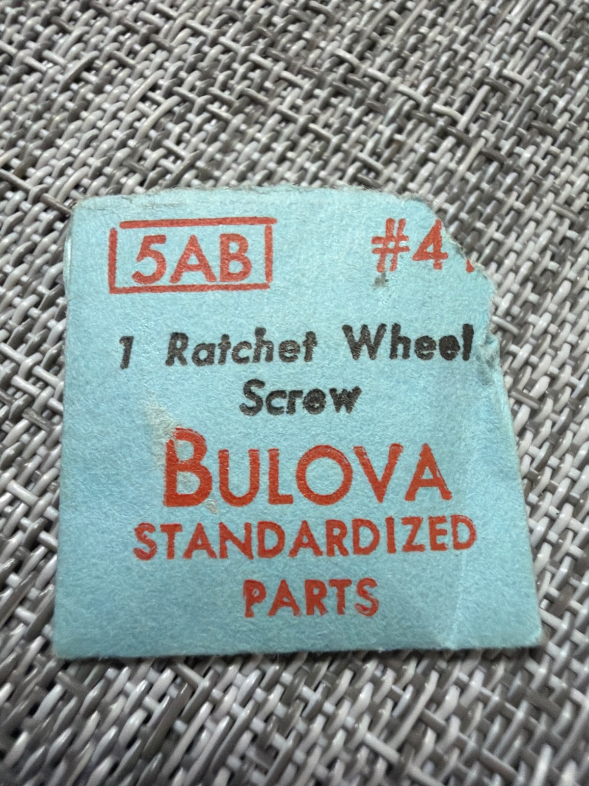 Bulova Watch #41 Ratchet Wheel Screw – Various Calibers W/O Original Package