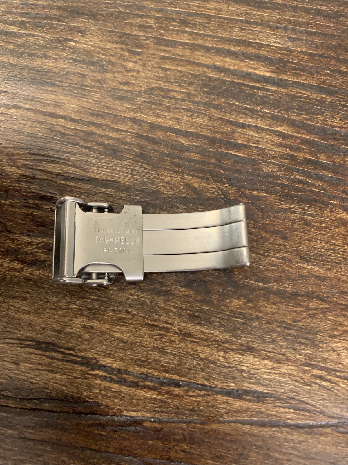 TAG Heuer FC 5001 Clasp Buckle 17 mm 2-Tone Silver with Gold Logo Authentic OEM