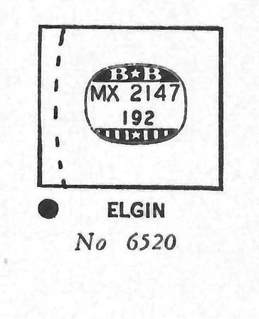 ELGIN : BELVEDERE & 6520 – Rectangle 21.4mm x 19.2mm
