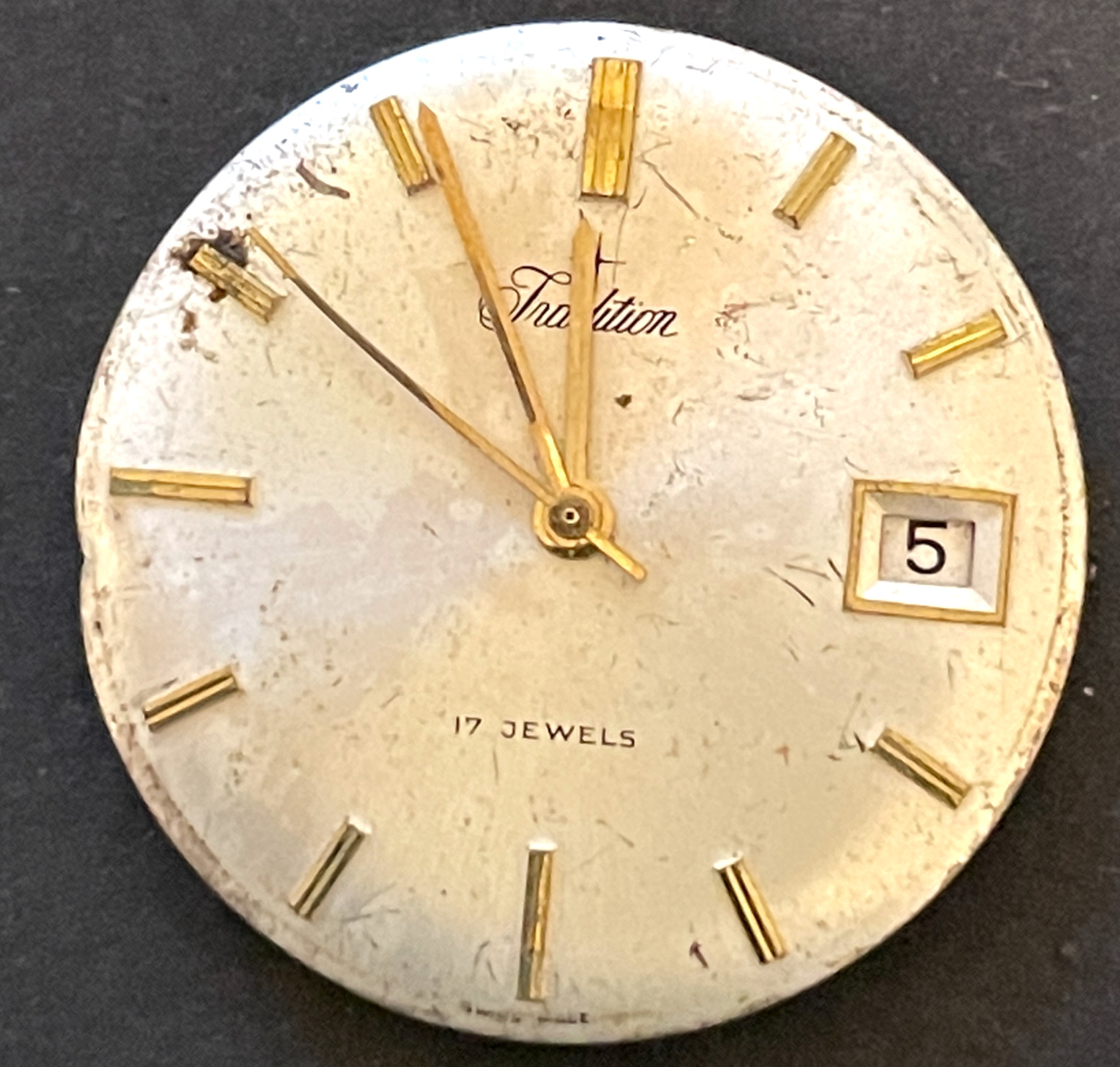 Vintage Tradition Men’s Watch Movement Sears Roebuck Parts Good Balance 17j