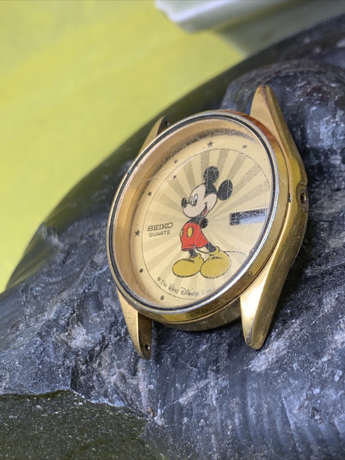 Seiko Mickey Mouse Quartz Case And Dial Parts 34mm 7N43