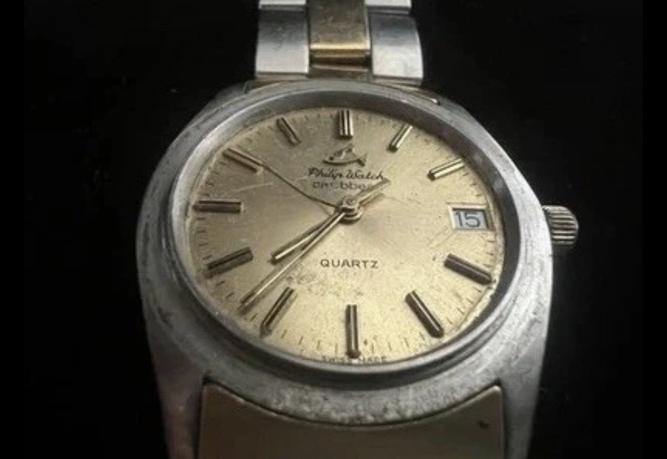 Philip Watch Movement Caribbean Quartz Swiss Watch for Vintage Parts