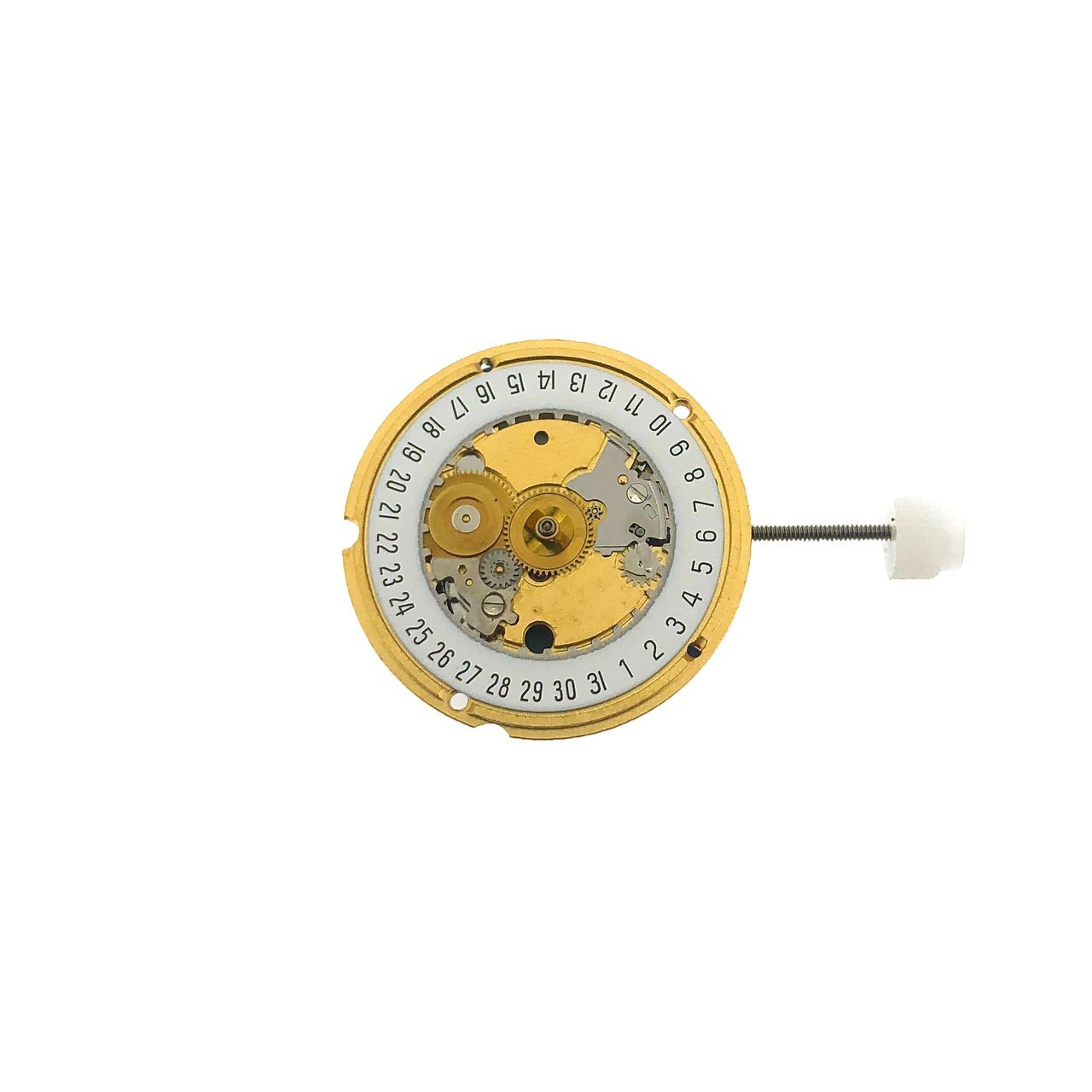 Brand New ETA 956.412 Swiss Quartz Watch Movement White Date @ 3 + Hour Wheel
