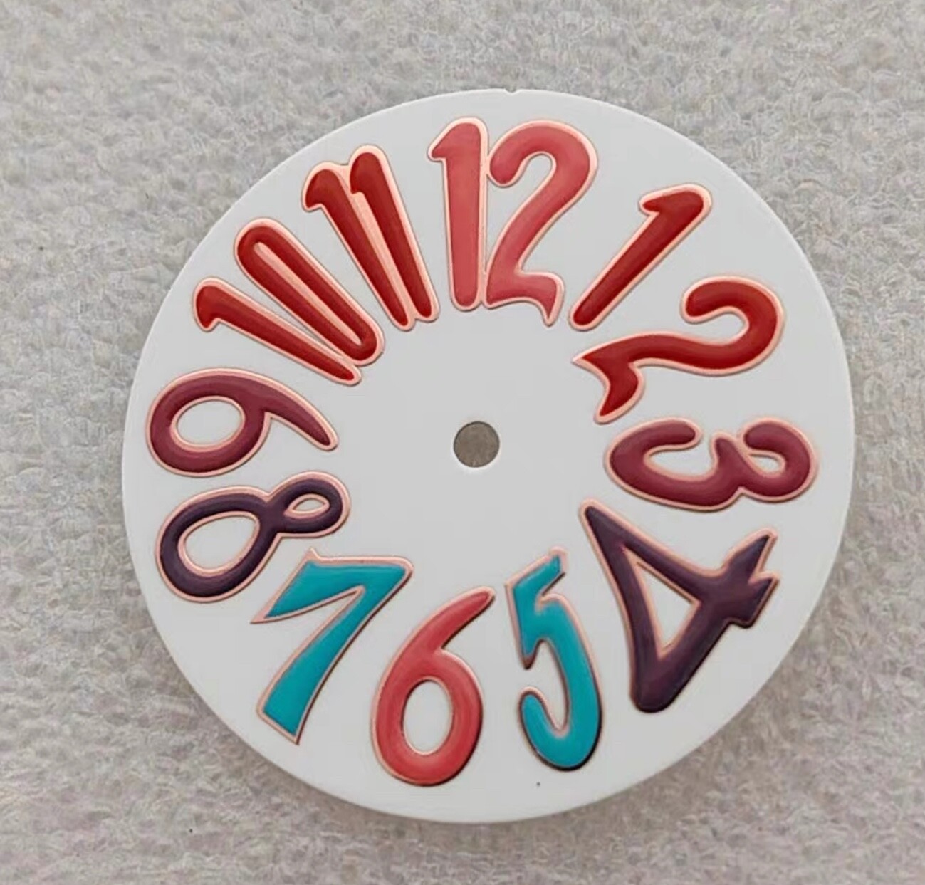 33.2MM Luminous Ceramic Large Numeral Watch Dial Multi Color NH35