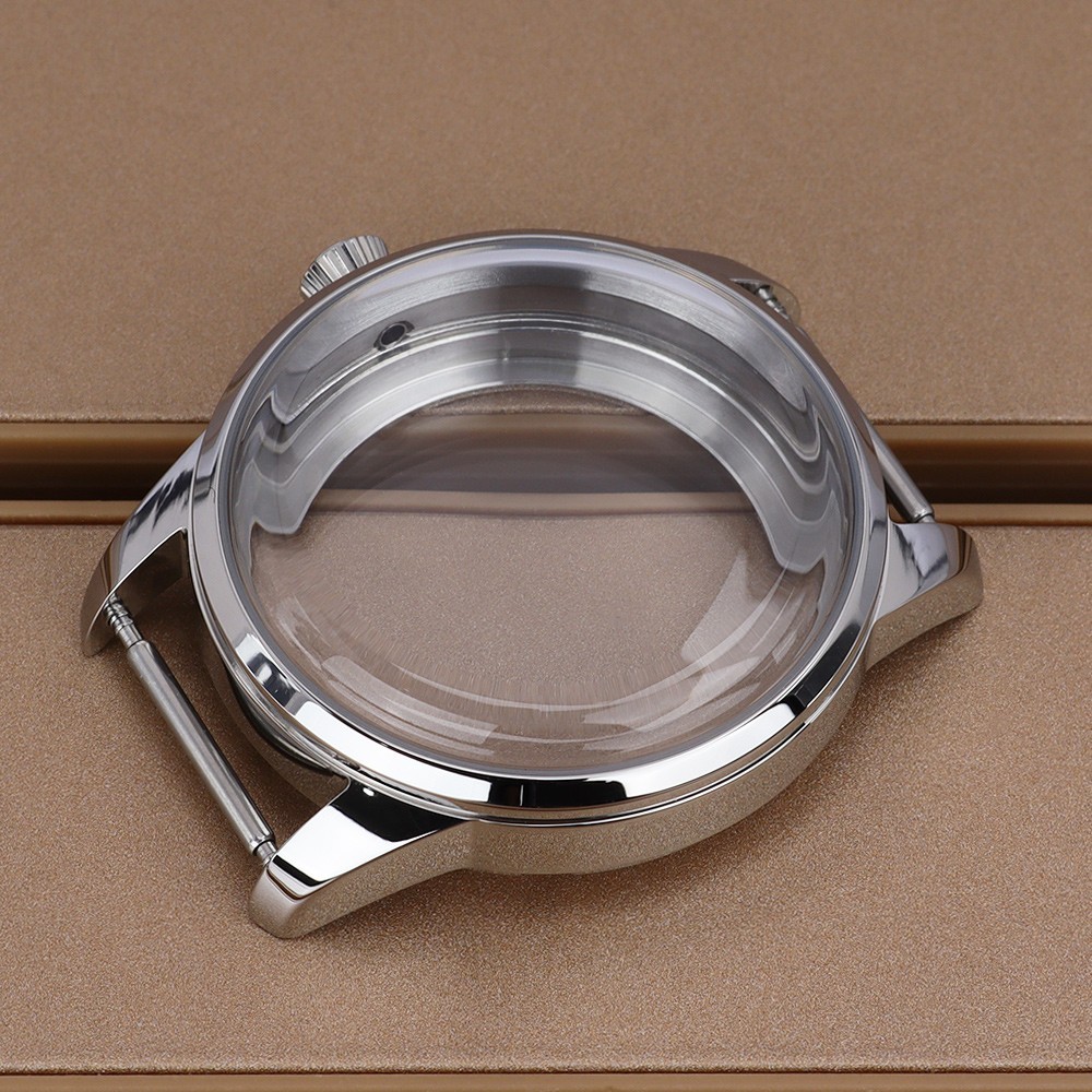 For Seiko NH34 35 36 38 Movement 40.6mm/33mm Silver Watch Cases 316L Stainless