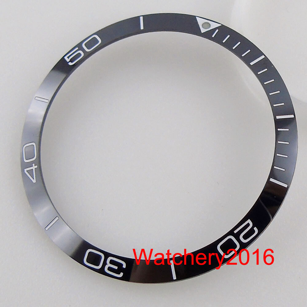 New Blue/Black 39.2mm Watch Ceramic Bezel Ring Insert Ring Fit 41mm Watch Case