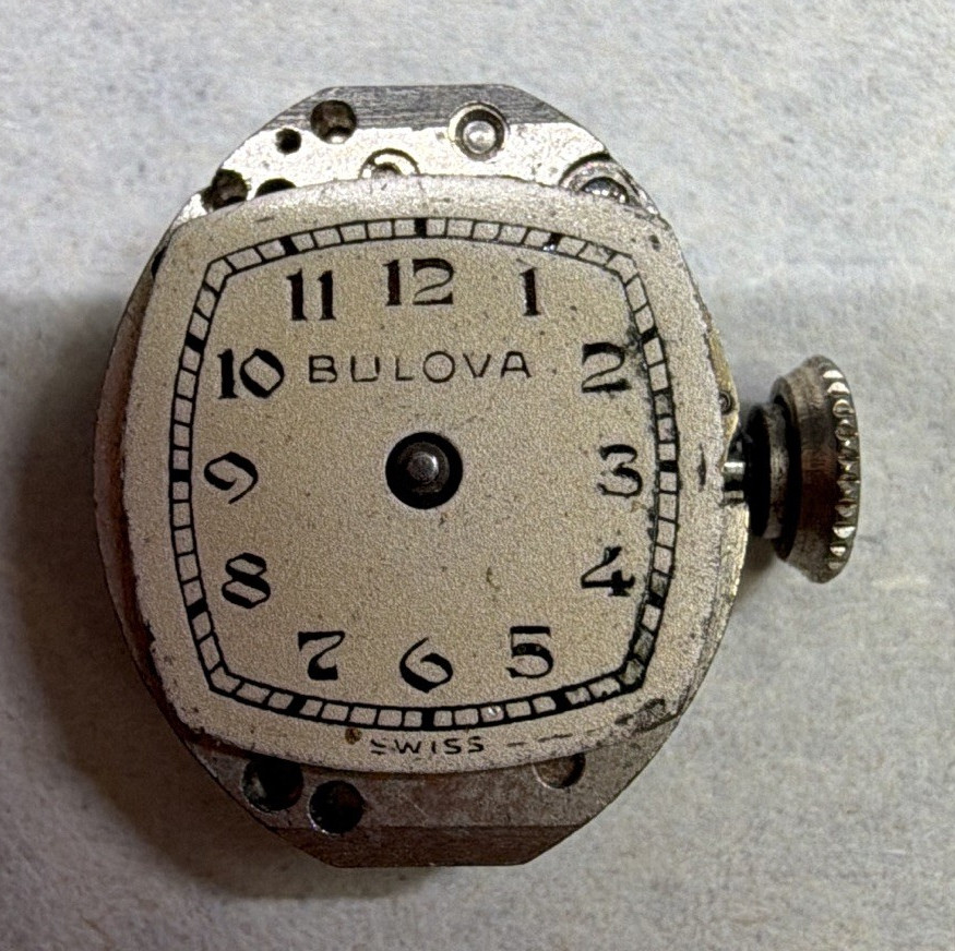 Bulova 5AC Mechanical Manual Wind Watch Movement Metal MPN 5AC