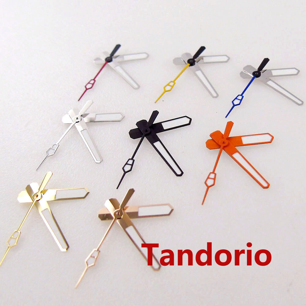 Watch Parts Hands Needles Silver Edge Fit NH35A NH36A 7s26 Automatic Movement