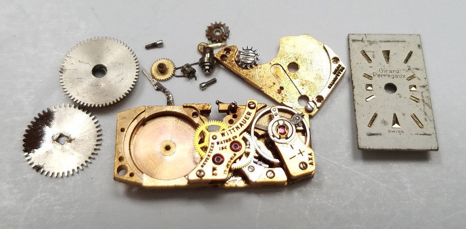Vintage Watch Movements Dial Parts Lot AS-IS > FOR PARTS / REPAIR <