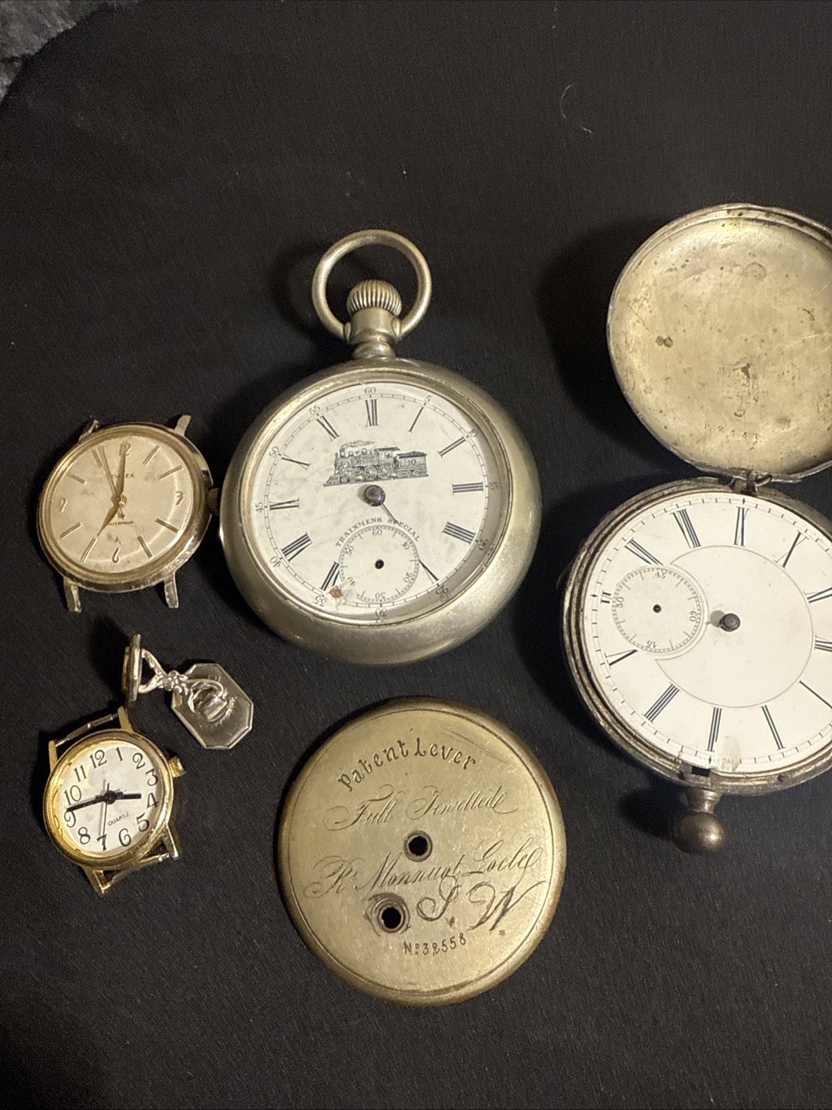 Antique Pocket Watch lot for Parts & Repair