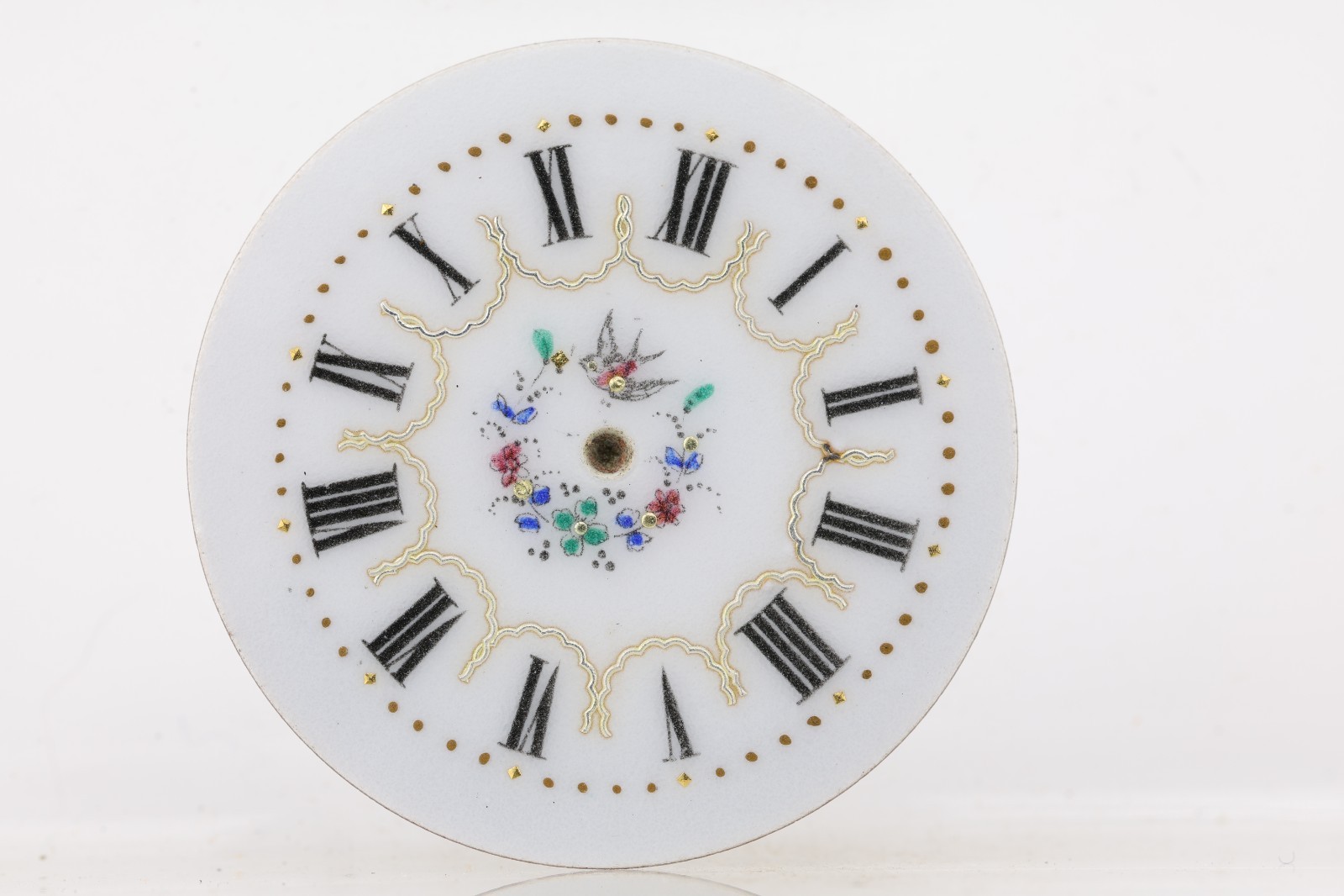 FANCY PAINTED NOS PORCELAIN WATCH DIAL 26.1mm (HL)