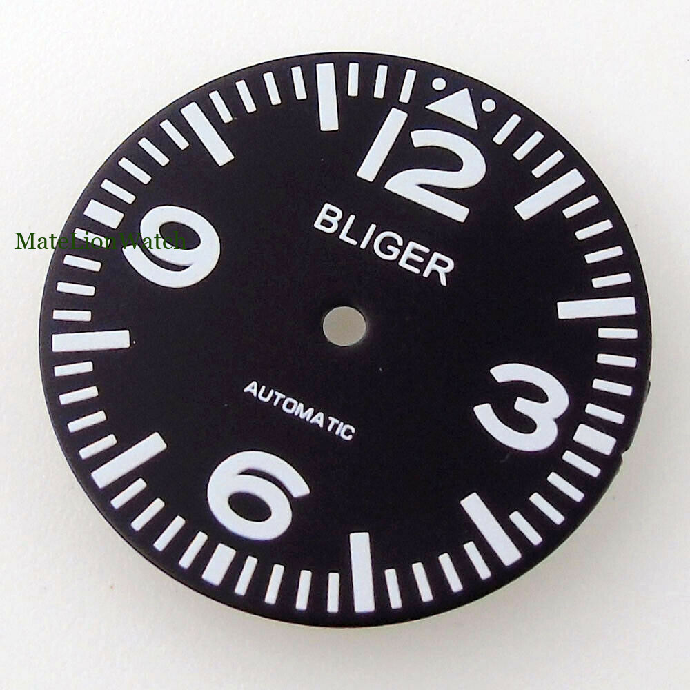 29mm Black Sterile Watch Dial For NH35 NH36 Miyota8215 DG2813 ST1612 Luminous