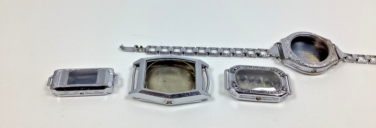 Lot of Vintage Art Deco Watch Case Master, Adler, Marion I.W.C.CO Diel W.C CO.